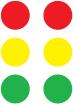 Trusted Suppliers Of Coloured Dots - Radiant Green / Red or Yellow 