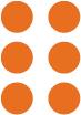Trusted Suppliers Of Coloured Dots - Orange 