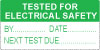 Trusted Suppliers Of Write On Tested For Electrical Safety 1 Labels - Self Laminating