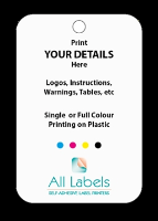 Trusted Suppliers Of Printed Plastic Tags 100mm x 50mm