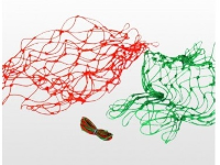 Club Standard Green / Orange Netball Nets (Pair)