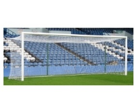 Suppliers Of Uefa/Fifa  White & Coloured Knotless Box Style Senior Nets