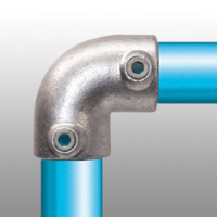 Key Clamp Elbow 125:
90&#176; ELBOW