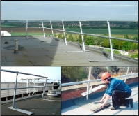 SG4 Flat Roof Guardrail system