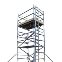 INDOOR USE ONLY - 3m Long Platform 3T Ladder Frame Tower - Double Width