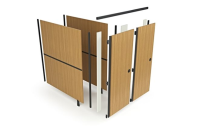 Eco Friendly Flat Pack Toilet Cubicles For Campsites