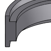 Glass Filled Nylon T-Shaped Piston Guide Ring