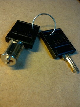 Barrel + 2 Keys for Knoll Series 2001-2200 Sqaure Pin
