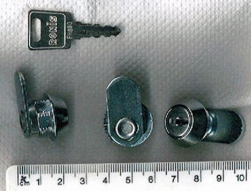LB01 Cash Box Camlock, 9.5mm Body c/w 2 Keys (FH)