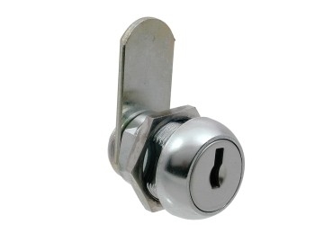 L&F 16mm Cupboard Lock Quarter Turn C/W 2 Keys