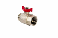 AE-BVMF – Brass M/F Ball Valve with Butterfly Handle