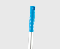1360MM SWAGED-END ALUMINIUM HANDLE WITH POLYPROPYLENE GRIP - BLUE