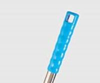 1550MM STAINLESS STEEL HANDLE WITH POLYPROPYLENE GRIP - BLUE