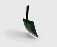 228MM X 370MM GALVANISED STEEL HAND SHOVEL, GREEN