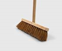 290MM SWEEPING BROOM NATURAL COCO C/W 48" X 15/16" HANDLE