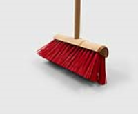 INDUSTRIAL STIFF 330MM YARD BROOM FITTED WITH HANDLE