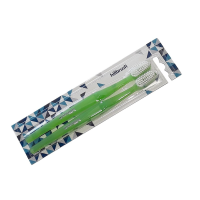TOOTHBRUSHES - PACK OF TWO IN SEALED PACKAGING, SOFT, GREEN