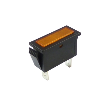 Amber Rectangular Indicator Light 240V