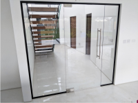 Installation of Frameless Glass Doors Suffolk