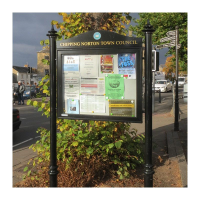 Aluminium External Noticeboard For Councils