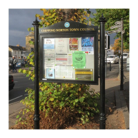 Aluminium External Noticeboard For Councils In Oxfordshire