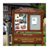 Oak External Noticeboards For Schools In Oxfordshire