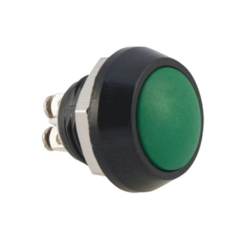 Green Anti-Vandal Push Switch 12mm IP65 (A42WY) AB-AV-1203