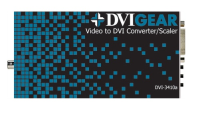 DVI-3410a - DVIGear - Video to DVI Converter / Scaler. Convert S-Video / YCbCr Video to DVI