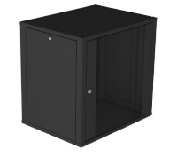 MCB-WB-E450-18U 18U Wall Box 450 mm deep with removable sides. Colour  Black  ( 19" Wall Cabinet )