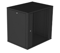 MCB-WB-E450-15U 15U Wall Box 450 mm deep with removable sides. Colour  Black  ( 19" Wall Cabinet )