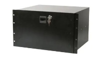 RM-DRAWER-6U-BLK 6U Rack Mount Storage  Drawer  Black 345mm internal deep 22kg