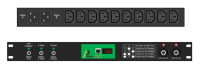 IP-AT-001-23B-16A - iPower ATS - Auto Transfer Switch, 2x 16AC20 Input, 10x C13 Output, with thermal trip (ATS)