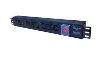 PDU-H-C13-8-C14 8 Way Horizontal C13 Socket PDU with input C14 Plug