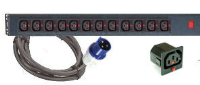 PDU-IECL-V-C13-10-16A 10 x C13 Port Locking Sockets ( IEC Lock )Vertical Rackmount PDU with 16Amp IND 309 Feed