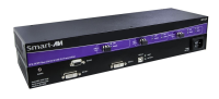SmartAVI - SFX-2P - 2 Port DVI-D and USB 2.0 Extender - 1,500 feet over Fiber Optic Cable