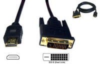M55-01 1 Mtr HDMI - DVI-D High res Video cable