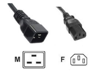 PEX-C20-C13-BK-02  C20-C13 Cable, 10Amp rated - Colour Black