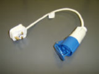 PUK-IND309-16A-UK Adaptor Cable 13amp UK Plug to Commando IND309 16A  Socket