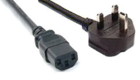PUK-03-LSOH Mains Power Lead LSOH UK Mains 13 Amp Plug 5 Amp fused - IEC 320 C13 Socket, 3 metres ( LSOH Power cable )