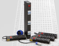 PDU-MT-PMS32A-1-4 Zero U COLO PDU Power Master Distribution Module Set 1 x 32A Input to 4 x ( 6 x C13 Output mini blocks ) Twist lock XLR for compatible RSM's.   ( CO-LO PDU System 4 compartment splitter)