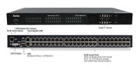 DSX2-48M-DC - Raritan - 48 port serial console server with dual-power DC and dual gigabit LAN.  Serial, USB and KVM local console ports.  19" rack mount kit.  Internal telephone modem.