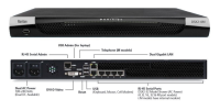 DSX2-4M - Raritan - 4 port serial console server with dual-power AC, dual gigabit LAN.  Serial, USB and KVM local console ports. 19" rack mount kit.  Internal telephone modem