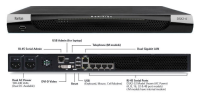 DSX2-4 - Raritan - 4 port serial console server with dual-power AC and dual gigabit LAN.  Serial, USB and KVM local console ports.  19" rack mount kit