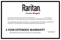 WARDKX3-416/24A-2 - Raritan - 2 Year Extended Warranty for DKX3-416 (DKX3 Warranty)
