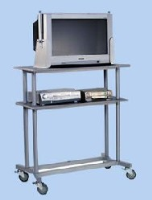 TRLY-AV1-1100-2 Conference and AV Equipment Trolley with Clamps