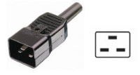 PW-IECC20P-CONN IEC  C20   16AMP  Plug Power Connector