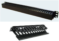 CM-F-DMP-2U-PNL Rack Cable Management - 2U Cable Dump Tidy Panel type (Black) 19" rack mountable