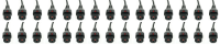PEX-IECL-PAC30 - IEC Lock - Bundle / Pack of 30 Locking C13 Cables in Black (1m)