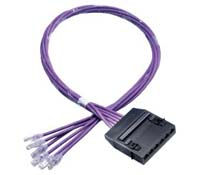 RN0608060PPUG-25M RapidNet Cassette to Plug, 6 Cable UTP Category 6 LSZH 25 Mtr length