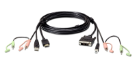 2L-7D02DH - Aten - USB HDMI to DVI-D KVM Cable with Audio ( 1.8M ) *NEW*